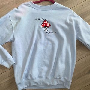 handmade mushroom sweater